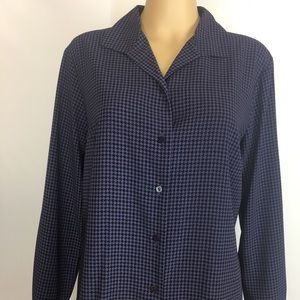 Laura Scott Long sleeve Blouse Size 14 Button down